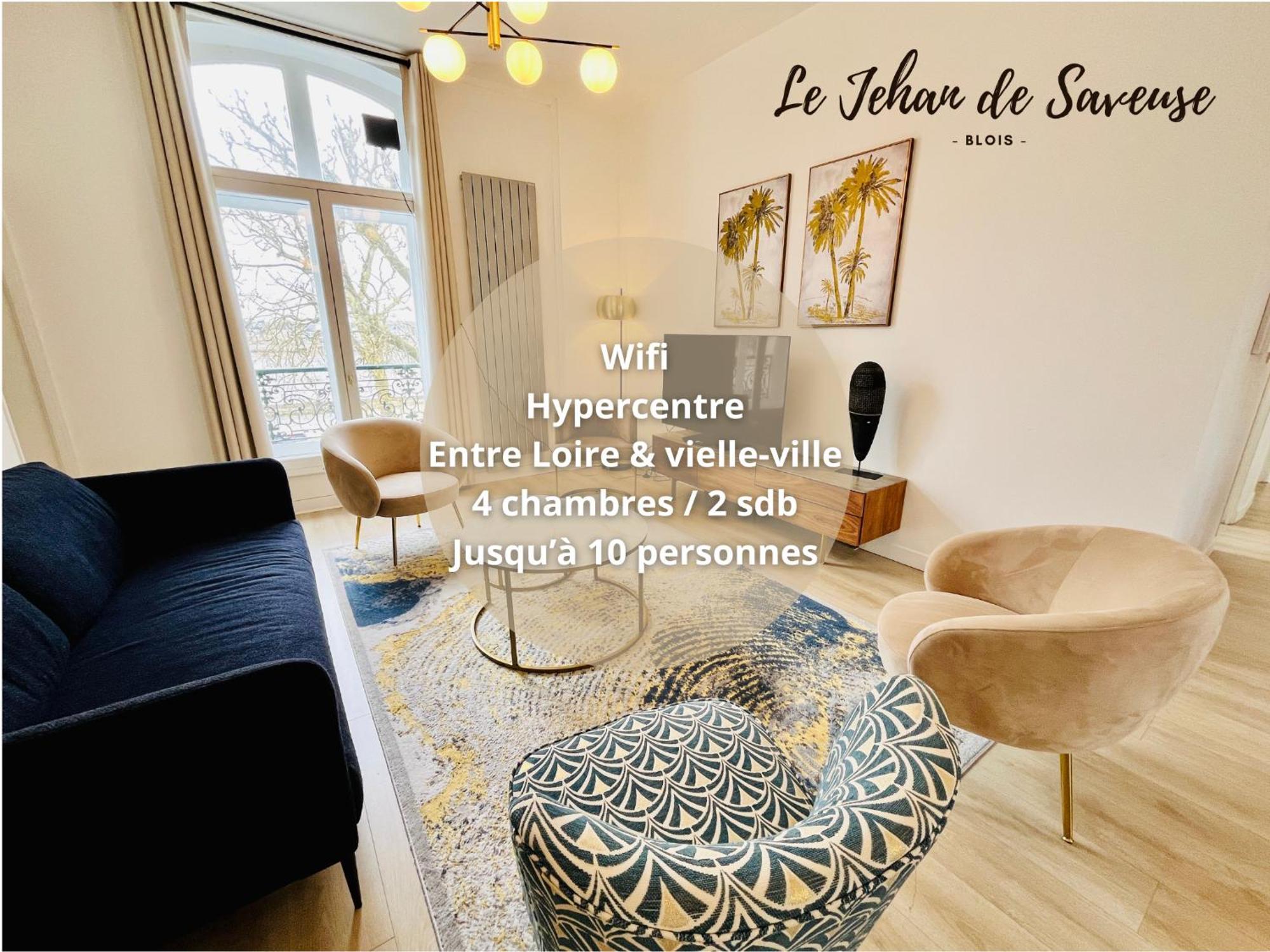 Hypercentre, Quai De Loire, Lumineux, Spacieux, Familial, Le Jehan De Saveuse Блуа Экстерьер фото